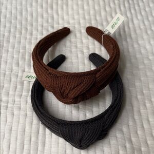 Aerie Brown and Black Headbands
